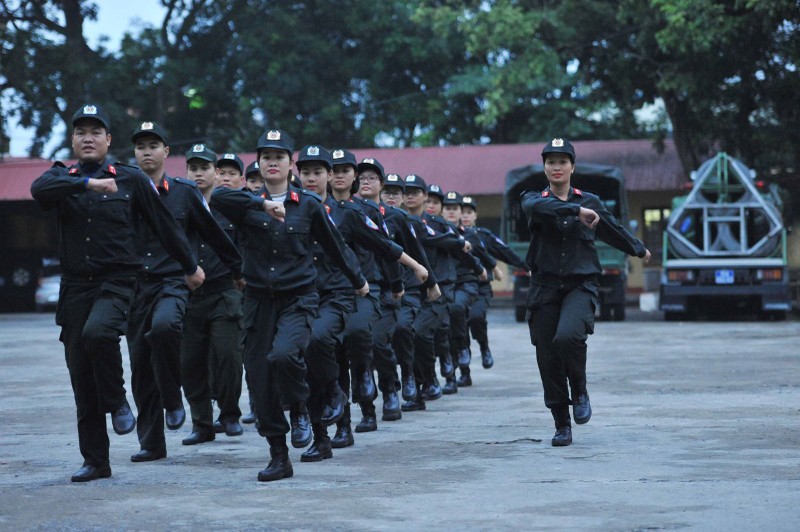 Hinh anh dep trong tap luyen cua cac nu chien si CSCD Viet Nam-Hinh-2