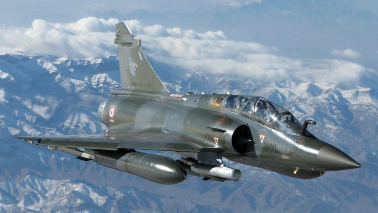 Chien dau co Mirage 2000D cua Phap roi gan bien gioi Thuy Si