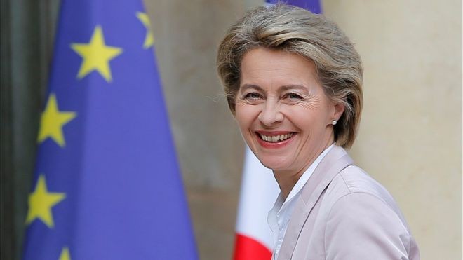 Ba Ursula von der Leyen duoc bau lam Chu tich Uy ban chau Au