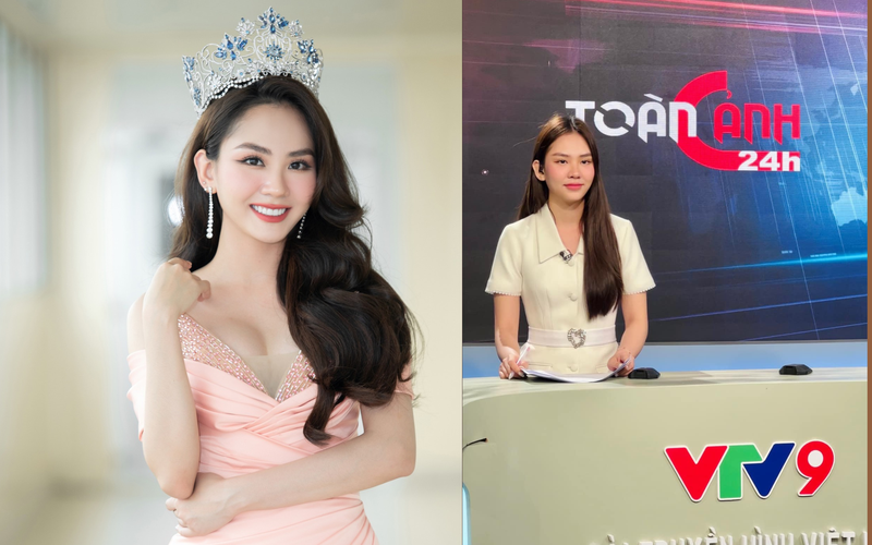 Nhan sac doi thuong cua dan Hoa hau, A hau lam BTV tai VTV-Hinh-9