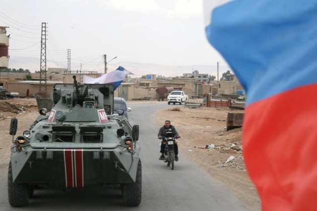 Khoanh khac xe thiet giap BTR-82 cua Nga no tung o Syria