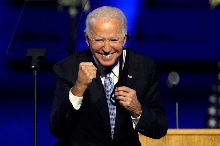 Chua nhan chuc, Joe Biden da 