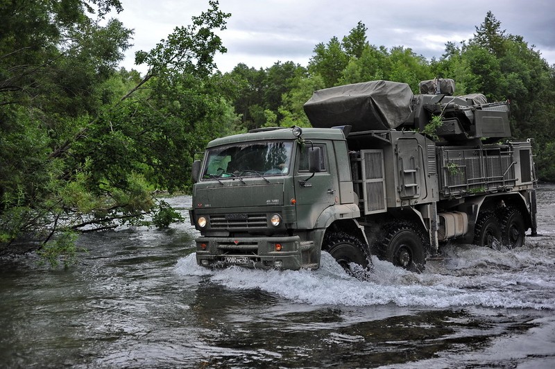 Can cu My o Iraq bi na phao, Pantsir Nga khai hoa danh chan 