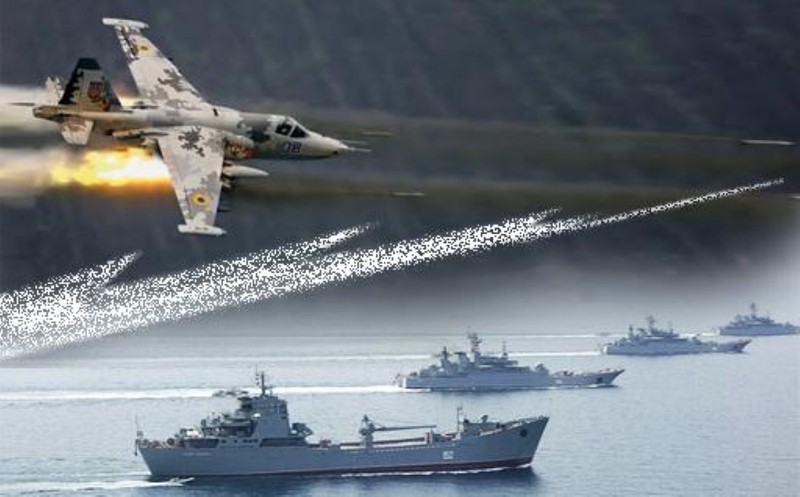 'Xe tang bay' Su-25 Ukraine lieu co de doa duoc Ham doi Bien Den Nga?