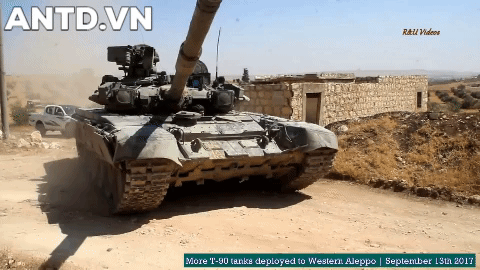 Xe tang T-90 Syria tien danh phien quan than Tho Nhi Ky tai Idlib-Hinh-2
