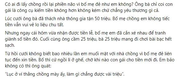 Bo me ham me bai bac, con gai 'muoi mat' voi nha chong