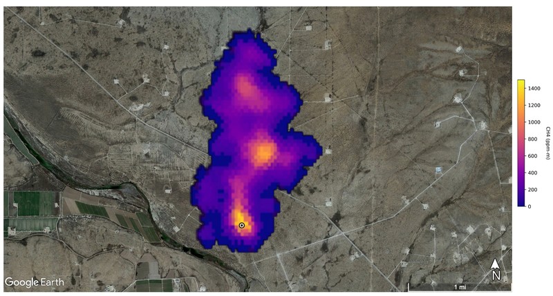 NASA phat hien hang chuc diem 'sieu phat xa' khi methane