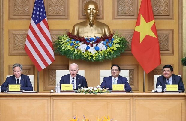 Thu tuong va Tong thong Joe Biden du Hoi nghi cap cao Viet Nam-Hoa Ky