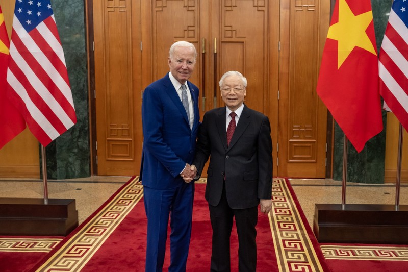 Tong thong Joe Biden chia se cam xuc dac biet va dang anh chup cung Tong Bi thu