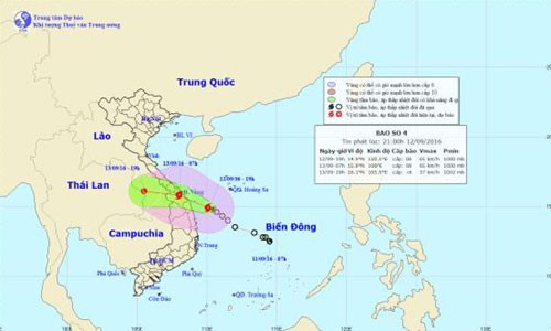 Tin moi nhat con bao so 4 sap do bo Da Nang Quang Ngai