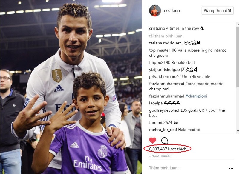 Top 10 anh nhan sieu bao like cua Ronaldo tren Instagram-Hinh-10