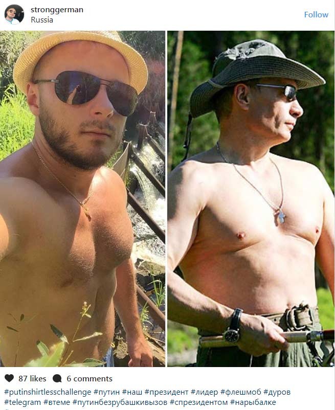 Dan ong Nga dua nhau khoe nguc tran giong Putin-Hinh-2