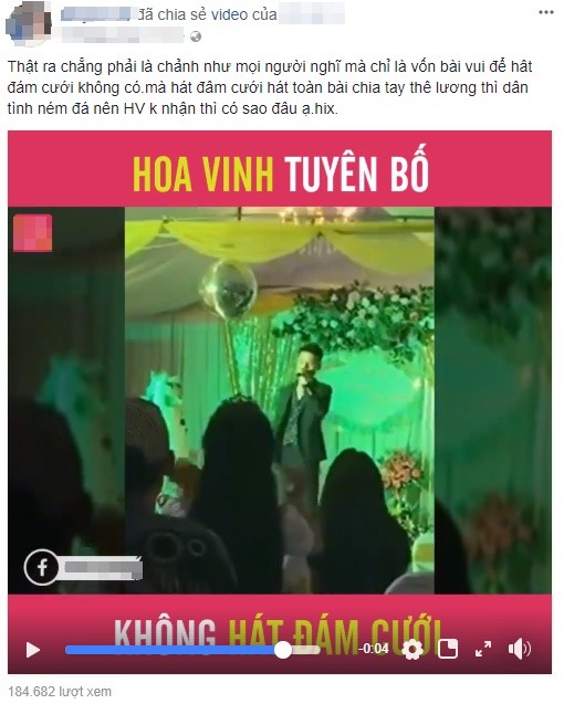 Em gai benh vuc Hoa Vinh truoc phat ngon “khong nhan hat dam cuoi“