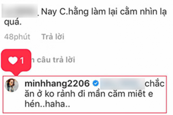 Minh Hang khong ngai ngan dap tra anti-fan khi thac mac cam co nhin la-Hinh-3