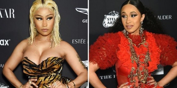 Nicki Minaj va Cardi B danh nhau nhu 