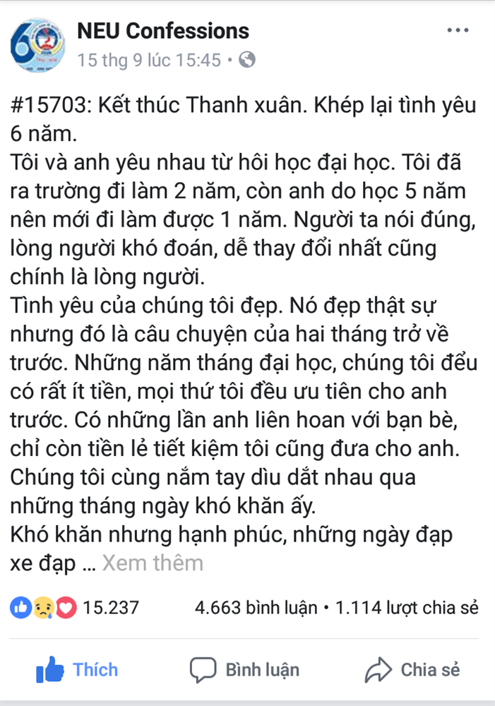 Tinh dep 6 nam ket thuc dau don chi vi nguoi moi quen