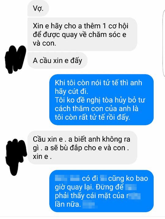 Chong bo theo bo 3 nam sau xin quay lai, vo noi cau phu phang