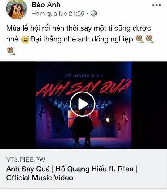 Bao Anh bat ngo tiet lo moi quan he hien tai voi Ho Quang Hieu