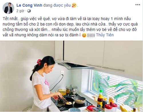 Cong Vinh noi loi nay, Thuy Tien cam dong roi nuoc mat