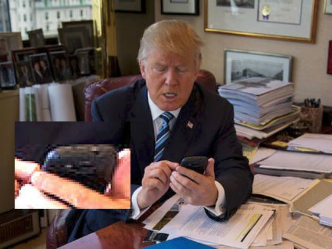 Ong Donald Trump tung dung smartphone “co lo si” Galaxy S3?