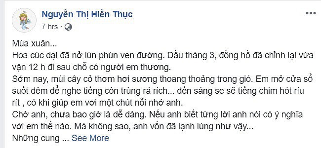 Ca si Hien Thuc da co tinh moi sau 17 nam lam me don than?