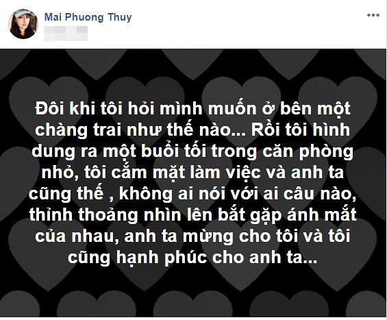 Mai Phuong Thuy bat ngo he lo su that ve 