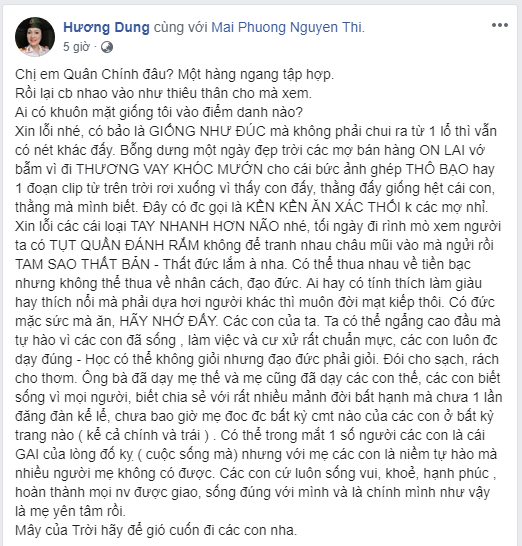 Con trai vuong nghi an lo clip sex, NSUT Huong Dung gay gat len tieng