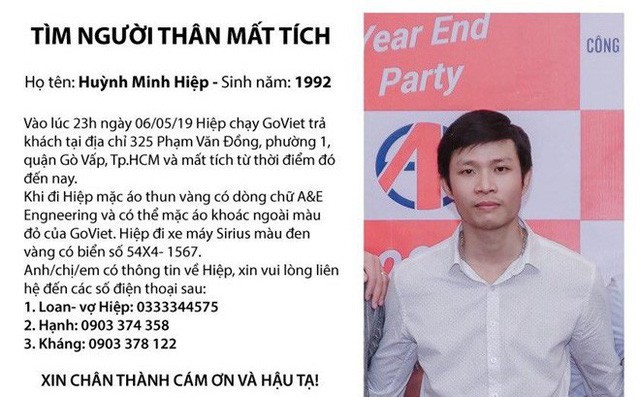 Gia dinh nho cong dong mang tim kiem tai xe xe om cong nghe mat tich