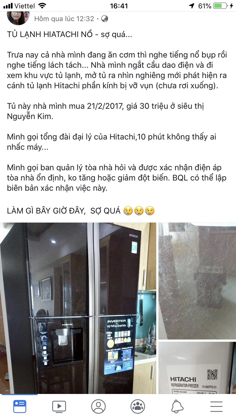 Hang loat vu tu lanh Hitachi phat no: He lo tu chuyen gia