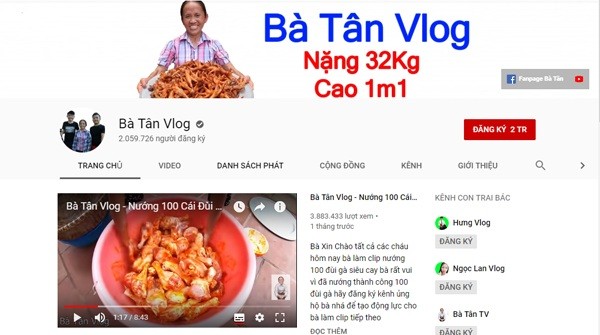 Ba Tan Vlog he lo so thu nhap khien ai nghe xong cung giat minh