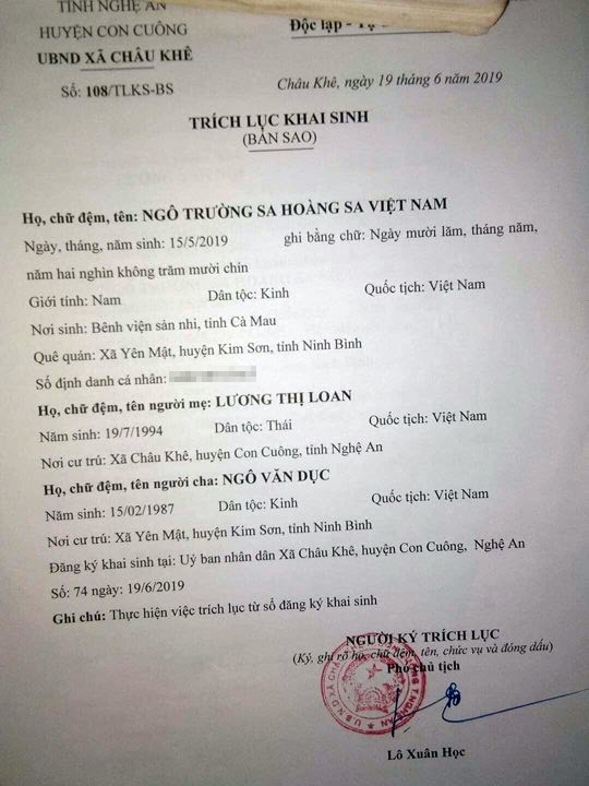 Xon xao: Dat ten con la “Truong Sa Hoang Sa Viet Nam”