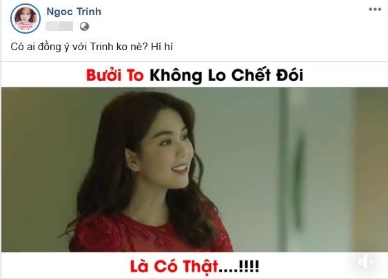 Phat ngon ngong cuong, Ngoc Trinh bi chi trich toi tap