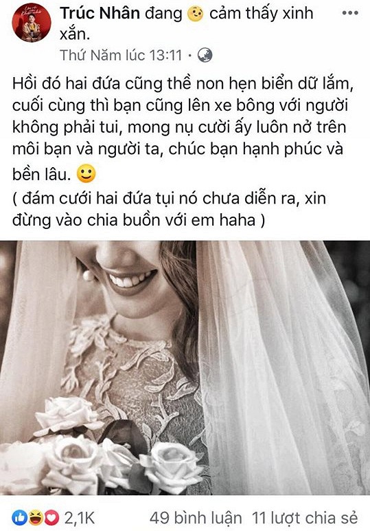 Hau chia tay, Truc Nhan giup trang tri hon le cua nguoi yeu cu