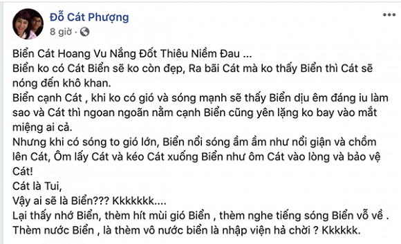 Cat Phuong bat ngo noi loi 