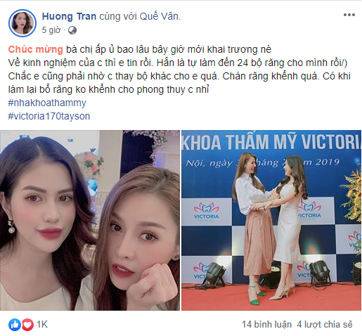 Huong Tran tiet lo chinh sua guong mat cho hop phong thuy