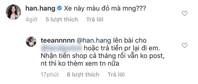 Hot girl Han Hang bi to nhan tien PR roi 'bien mat'
