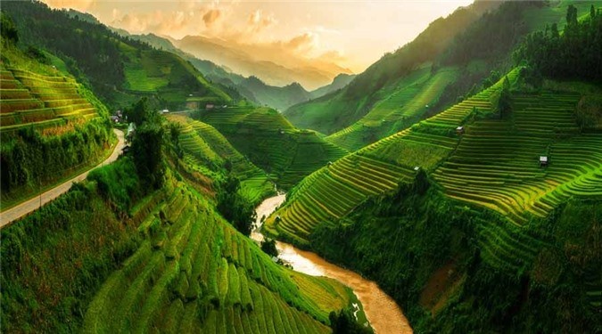 Ve dep me hon cua Mu Cang Chai tren bao My