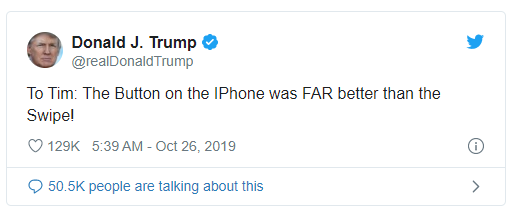 TT Donald Trump trach CEO Tim Cook vi bo nut home tren iPhone-Hinh-2