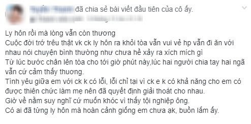 Ly hon chong du long con yeu, vo trai long lien bi chi em 