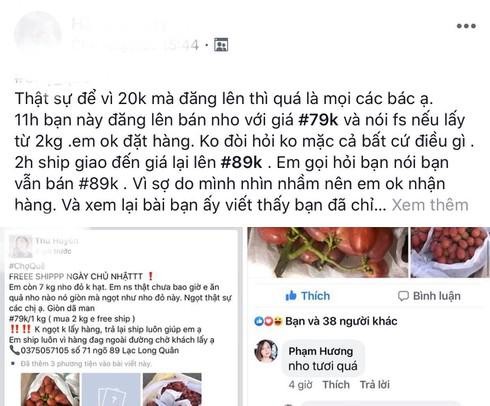 Rao mot dang tinh tien 1 neo: Ban hang online khien khach 