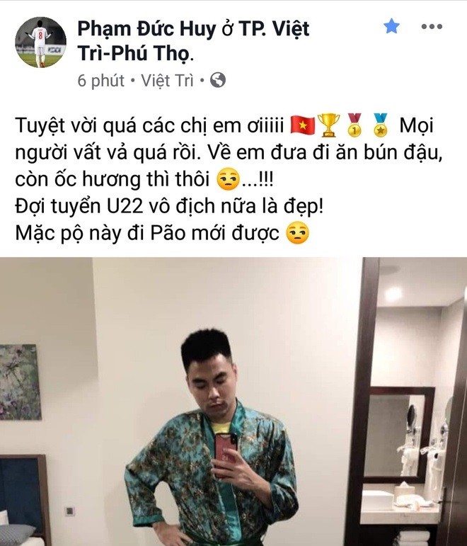 Pham Duc Huy moi ca doi nu Viet Nam di an bun