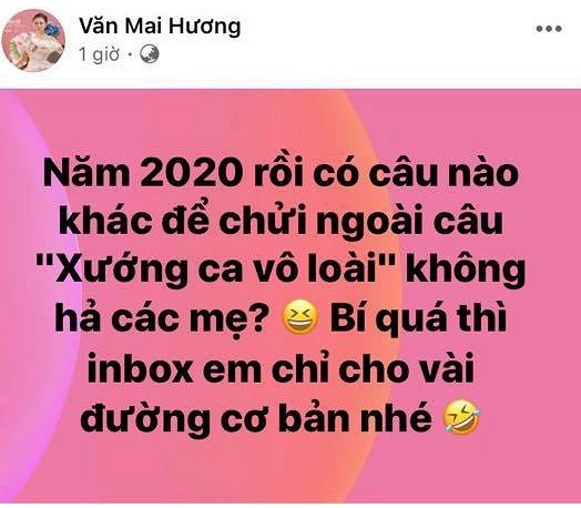 Bi anti fan 'ca khia', Van Mai Huong xoay lai sau vay