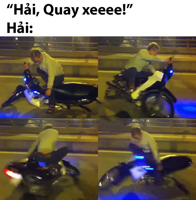 Quang Hai meo mat voi trao luu Hai, quay xe hot tren mang xa hoi-Hinh-6