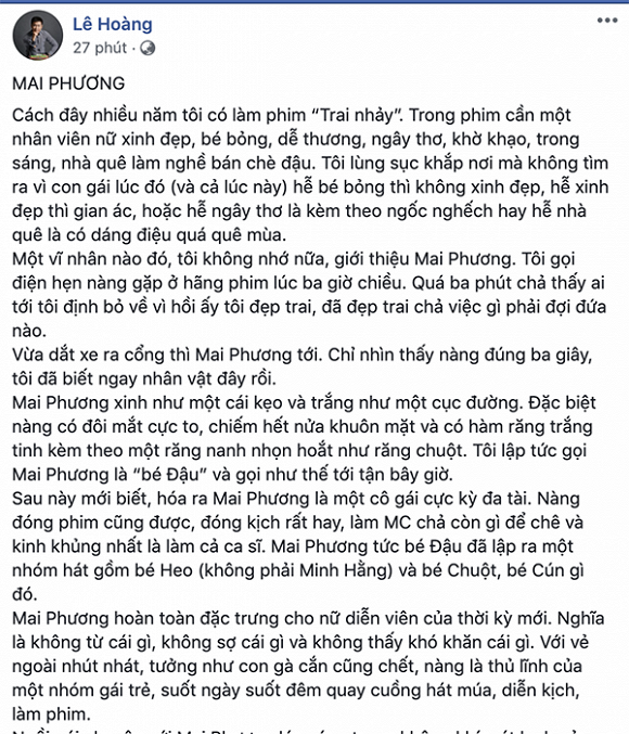 Dao dien Le Hoang tiet lo “gay go” va “cai do” cua Mai Phuong-Hinh-2