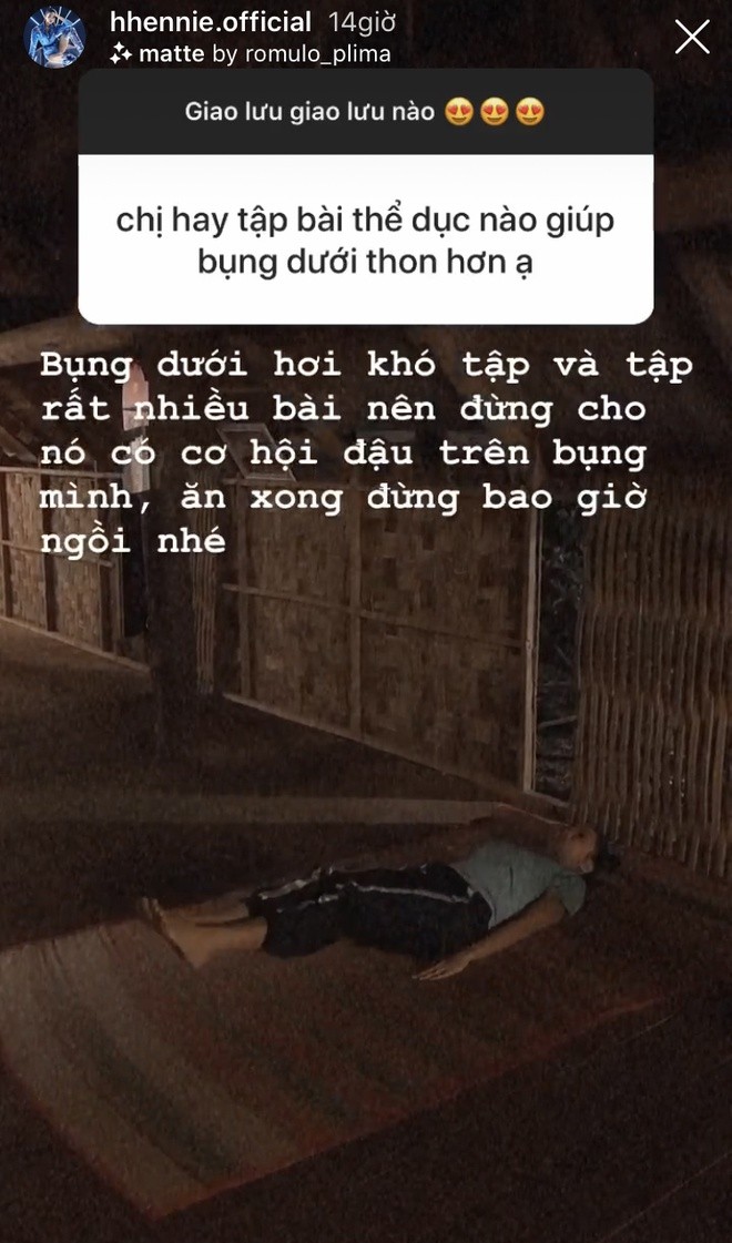 H'Hen Nie chia se cach tap de eo thon, duong da ngay trong lich