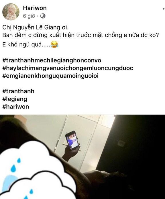 Sao nu khien Tran Thanh me hon vo, Hari Won phai 