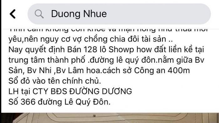 Vo chong Duong Duong dung manh khoe nao de dau gia dat?