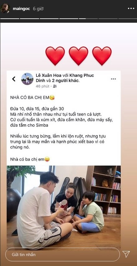 Danh tinh hai cau em trai kem 20 tuoi cua MC Mai Ngoc