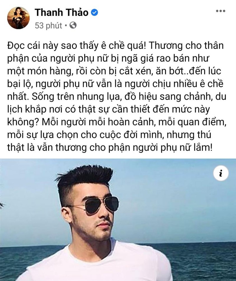 Thanh Thao xot xa: 'Luc bai lo, nguoi phu nu van e che nhat'-Hinh-2