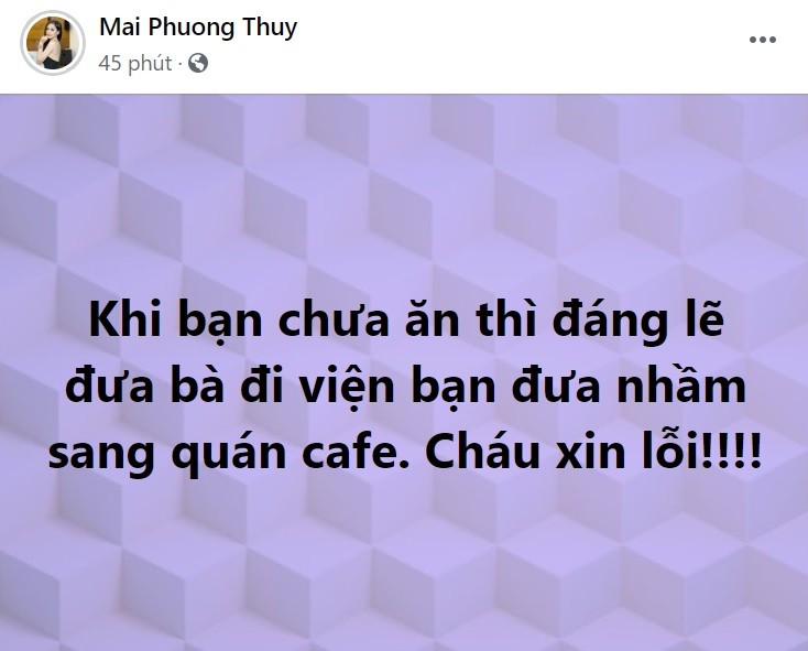 Mai Phuong Thuy: Cho ba di vien nhung nham sang quan cafe